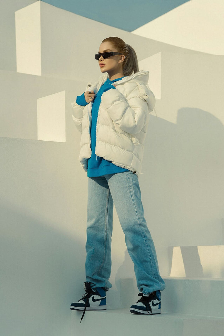 Cloud Cream Puffer Jacket