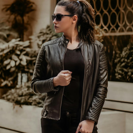 Black Leather Biker Jacket